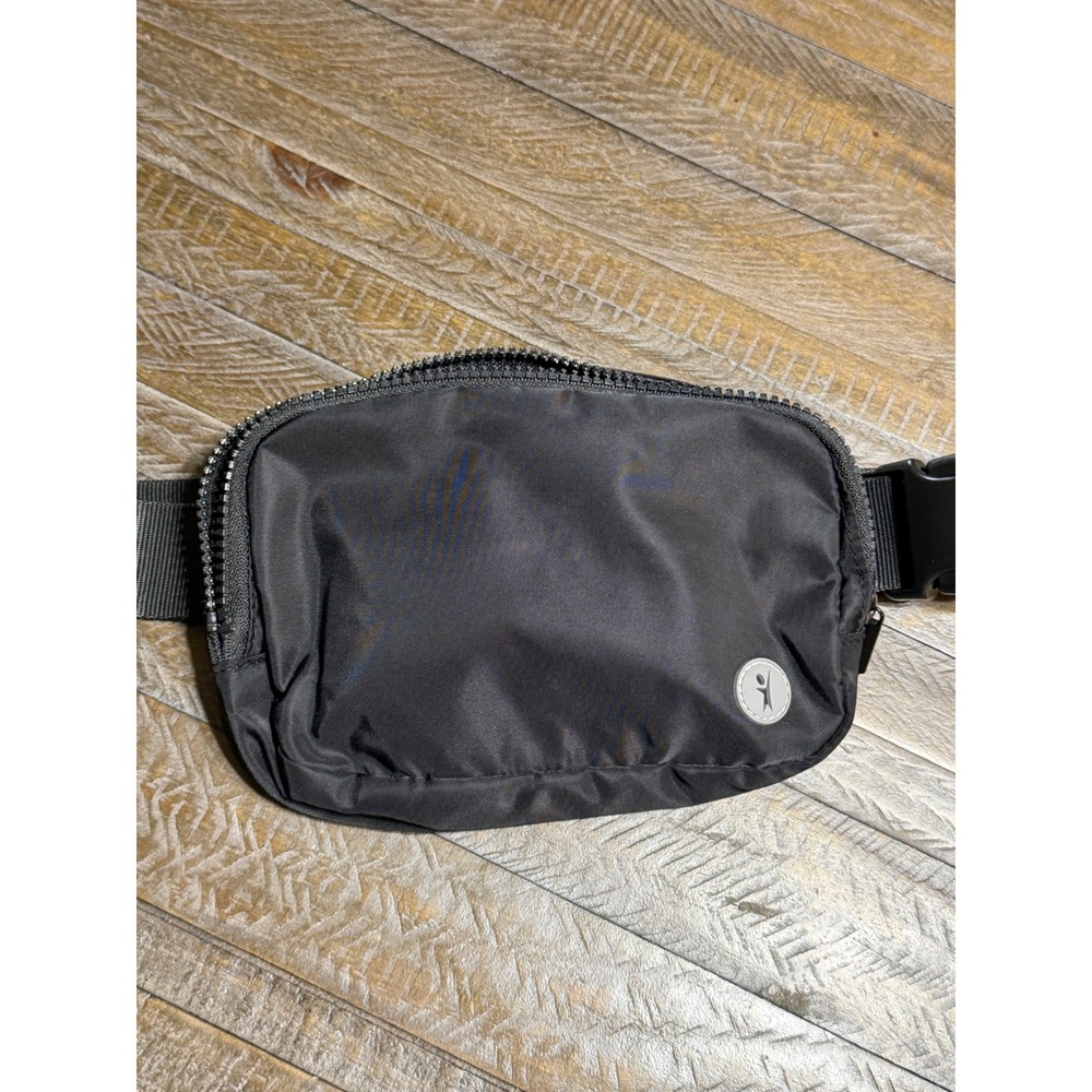 Unbranded Belt Bag Unisex OS Black Nylon Crossbody Fanny Pack Waist Bag Preloved